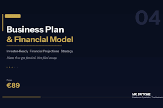 write a professional business plan