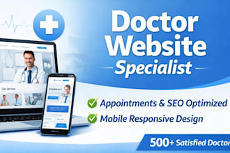 build SEO optimized website for doctors clinics and healthcare