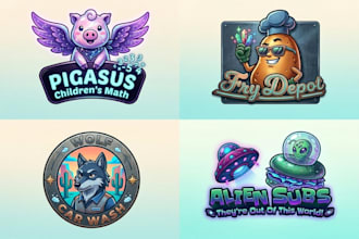 design professional kawaii and chibi cartoon logo for your brand
