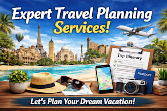 be your professional trip planner for any destination worldwide