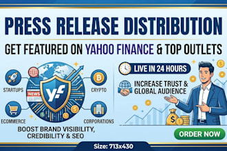 press release distribution on yahoo finance in 24 hours