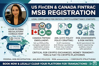 do your US fincen and canada fintrac msb license registration