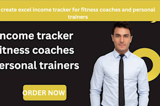 create excel income tracker for fitness coaches and personal trainers