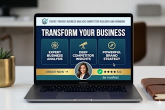 provide business analysis, competitor research and branding