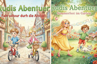 kinderbuchillustration aquarell stil für bilderbuch und geschichtenbuch