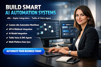 build n8n ai agent automation workflow zapier integration twilio ai voice agent