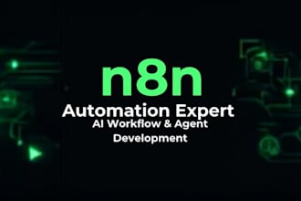 develop n8n automation, n8n workflow, ai automation or n8n ai agent