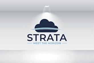 design a modern cloud surveillance company logo for security brands