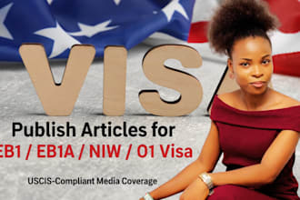 publish articles for eb1, eb1a, niw and o1 visa uscis   petitions