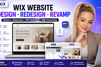 design, redesign or revamp wix website, wix studio, blog, portdfolio, ecommerce