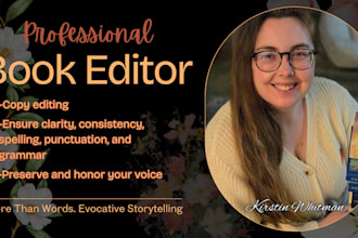 copy edit your manuscript and ensure it is error free