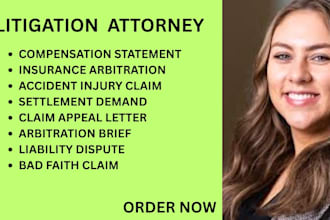 manage accident injury, insurance arbitration, liability and claim disputes
