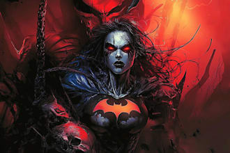 draw dark fantasy art and horror illustration