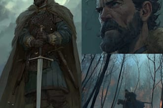 create character design, illustration or concept art