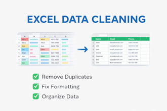 clean, organize, and fix messy excel spreadsheets professionally