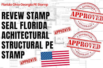 draw review stamp florida ohio floor plan achitectural city permit pe stamp