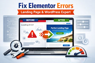 fix elementor, error elementor landing page elementor, expert elementor