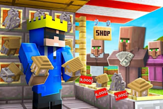 make minecraft youtube thumbnail