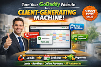 build godaddy booking website for service businesses lead generation godaddy SEO