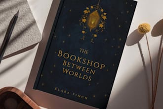 design a premium romantasy book cover for KDP