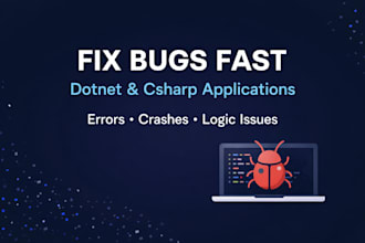 fix your errors and crashes in your dotnet or csharp app