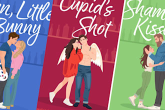 illustrate mafia romance book cover character illustration art furry romance art