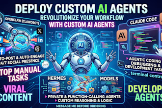 create ai agents for you with openclaw, claude code, hermes