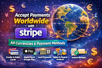 collect stripe payments in global currency and payment methods