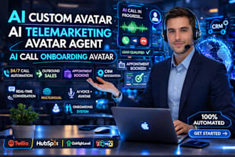 build ai custom avatar, ai telemarketing avatar agent, ai call onboarding avatar