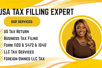 do us tax, tax filling, 1040, 5472, 1120, sales tax return, income tax return,