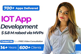 iot app development for android ios app as iot developer, flutter developer