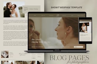 design, redesign or customize showit website