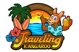 create a vintage or modern travel company logo