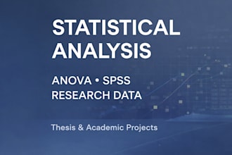 perform statistical analysis and anova for your research
