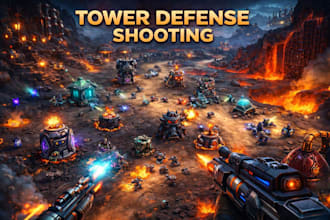 do tower defense shooting 2d 3d unity mobile pc web game development