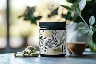 design minimal, modern and luxury packaging or label