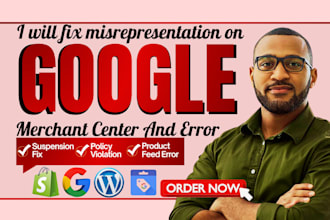 google merchant center misrepresentation, issues, and suspension