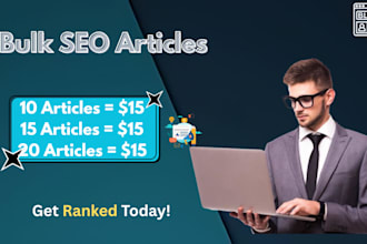 write bulk seo articles and bulk blog post