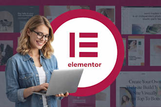 design, redesign wordpress website by elementor builder