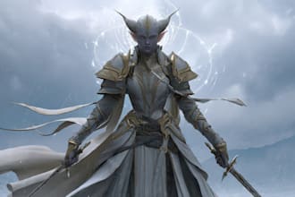 do fantasy characters or fantasy illustratio