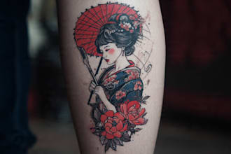 design professional style tattoo design