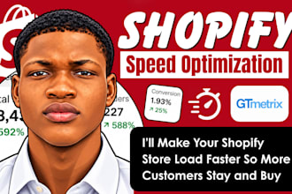 optimize shopify speed, fix core web vitals and improve conversions cro audit
