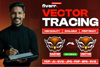 manually vectorize your logo