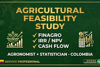 conduct your agricultural feasibility study for finagro or productive pro