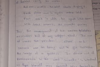 write clean and neat handwritten notes