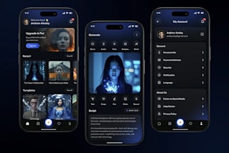build ai video generator app for social media, marketing and content automation