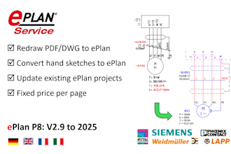 convert PDF or dwg into eplan p8 2025