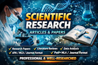 write professional scientific research articles and papers