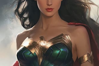 superhero character for comics