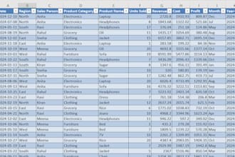create advanced excel work sheets